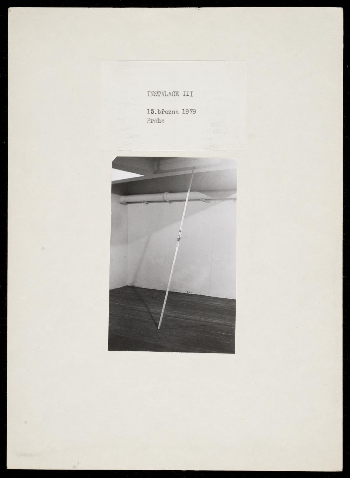 Installation III, 15 March 1979, Prague