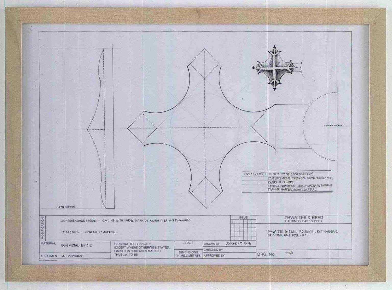Plans for a Second Hand of the Great Clock of Big Ben