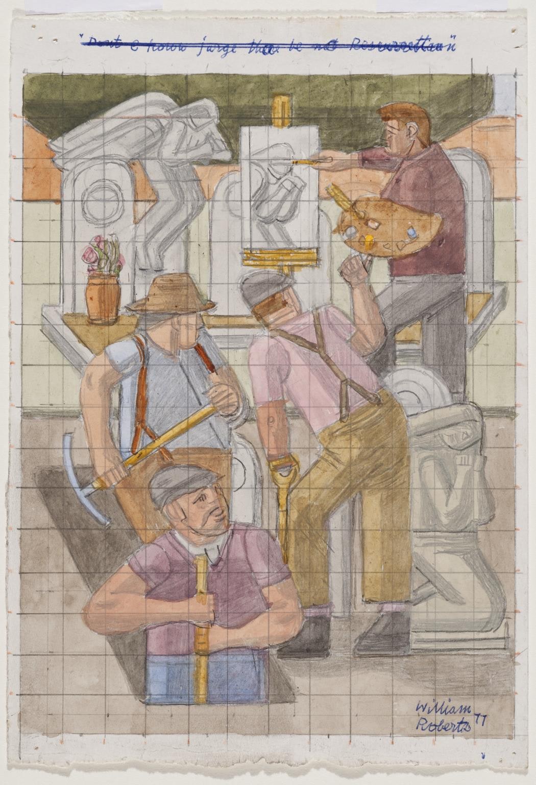 Study for ‘Don’t e know Jarge, tha be no Resurrection’