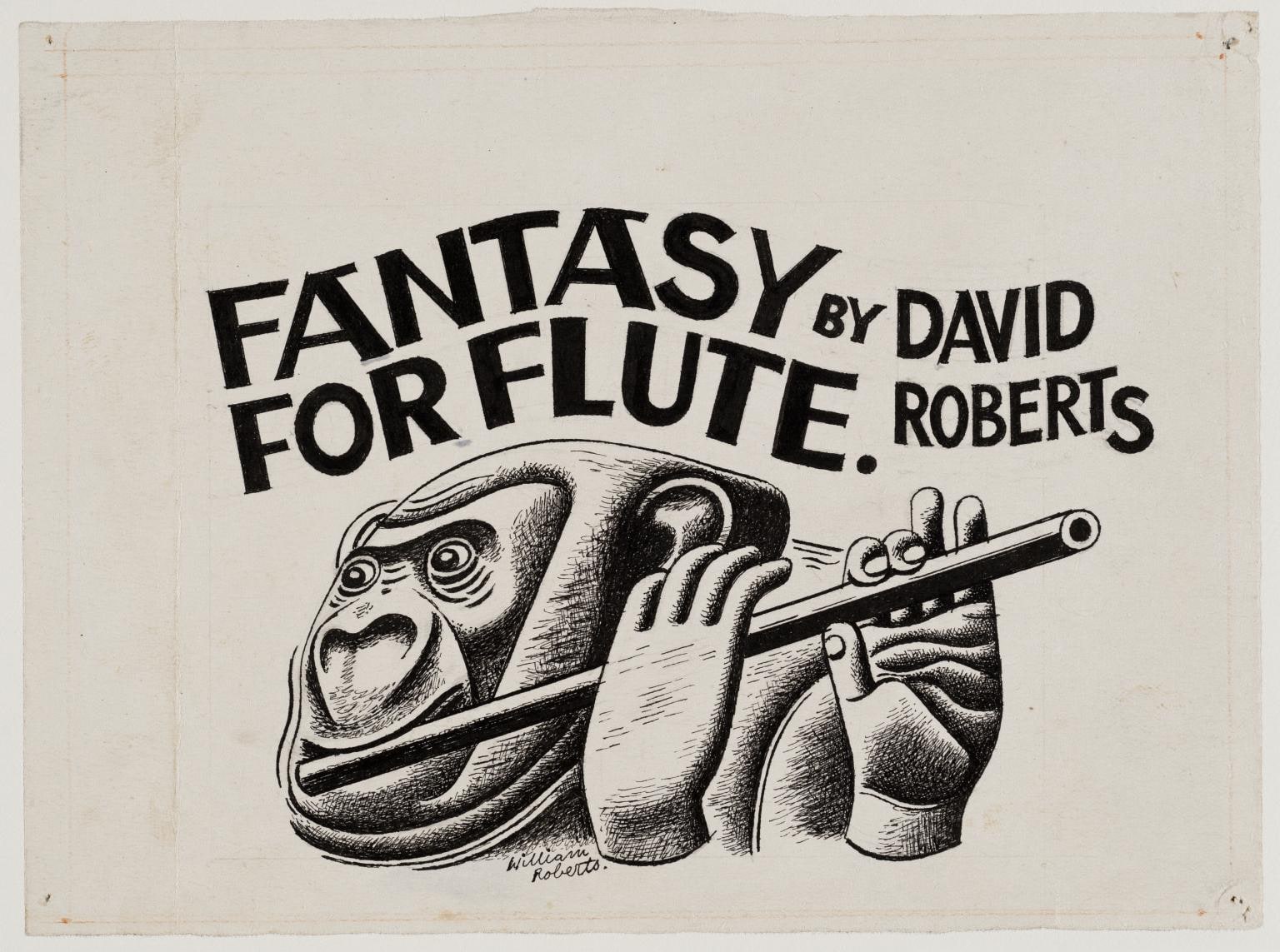 Cover Design for ‘Fantasy for Flute’ by David Roberts