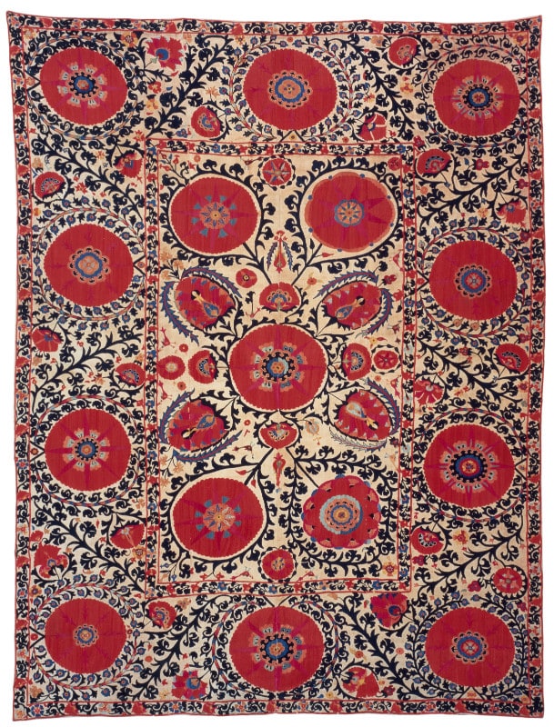 Embroidered hanging or cover (suzani)