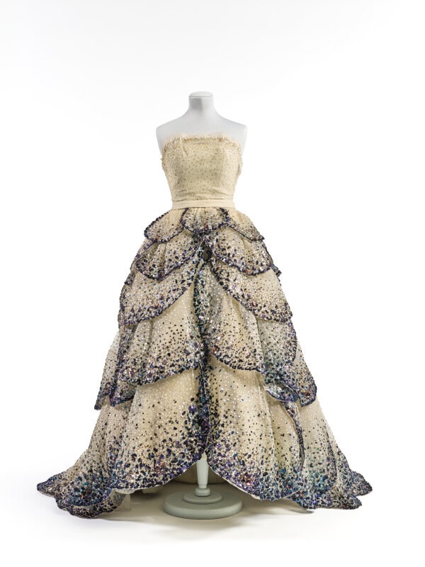 Evening gown: skirt and bodice, Junon