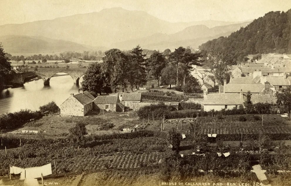 Gardens at Callendar by George Washington Wilson