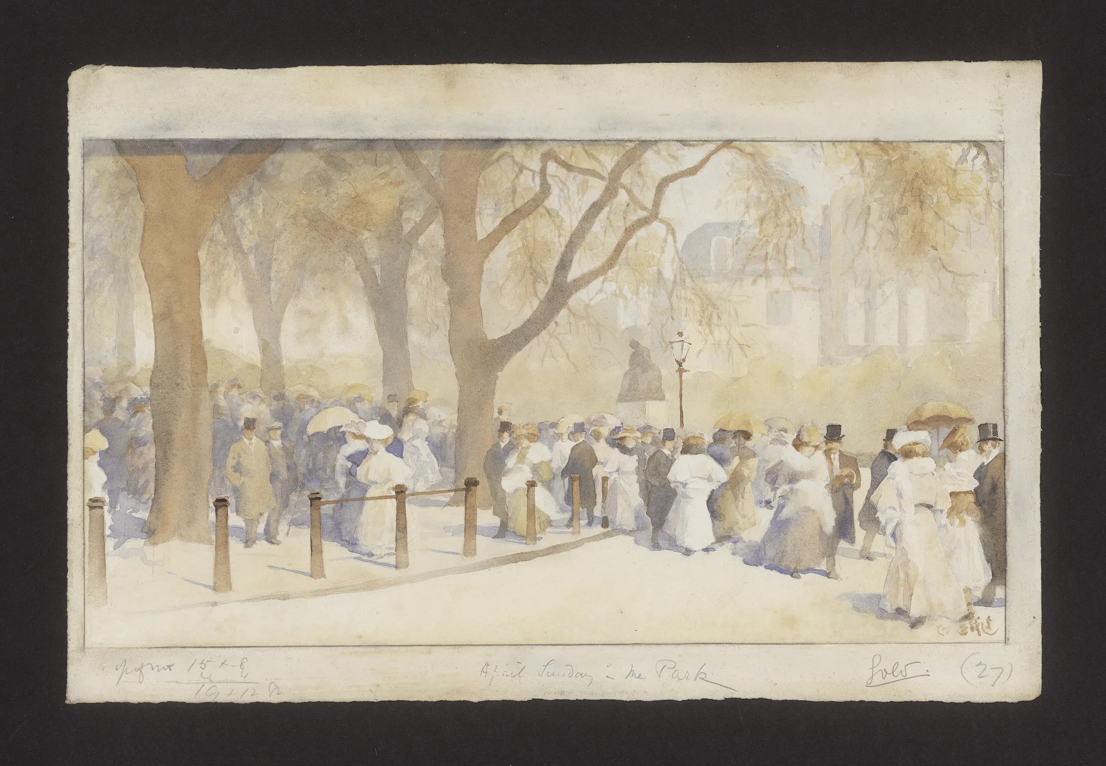 April, Sunday in the Park by Yoshio Markino
