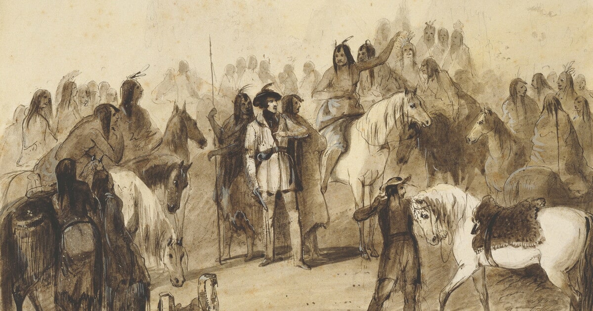 Reconciliation Between Delaware and Snake Indians