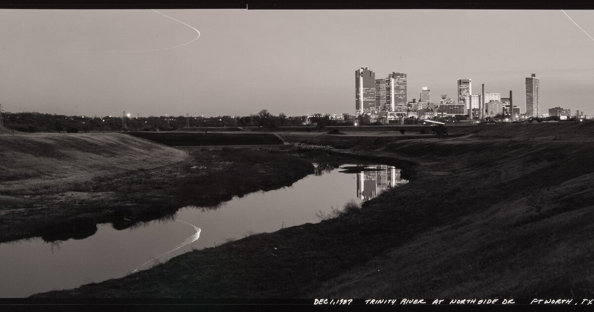 Trinity River at Northside Drive, Fort Worth, Texas, December 1, 1987