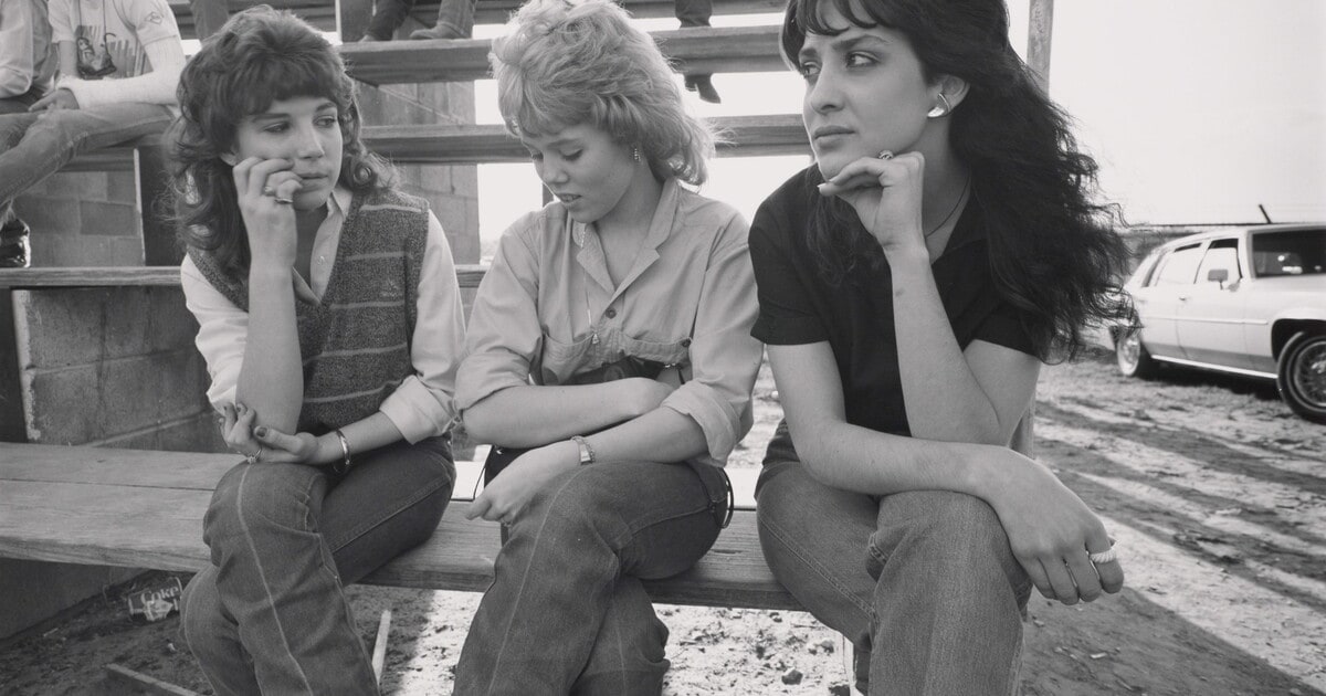 Three Girls, High School Rodeo, Cleburne, Texas, 1985