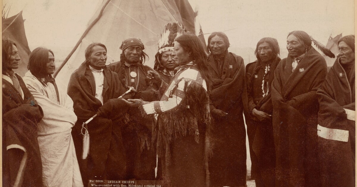 Indian Chiefs Who Counciled with General Miles and Settled the Indian War