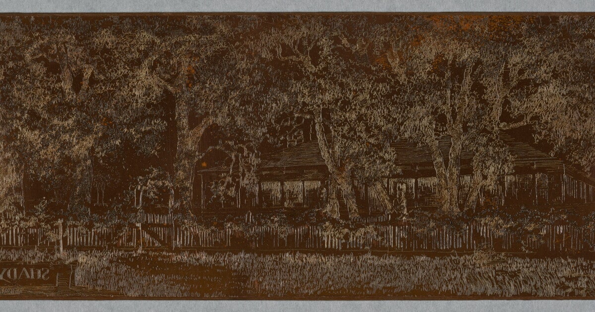 Plate for "Shady Oak"