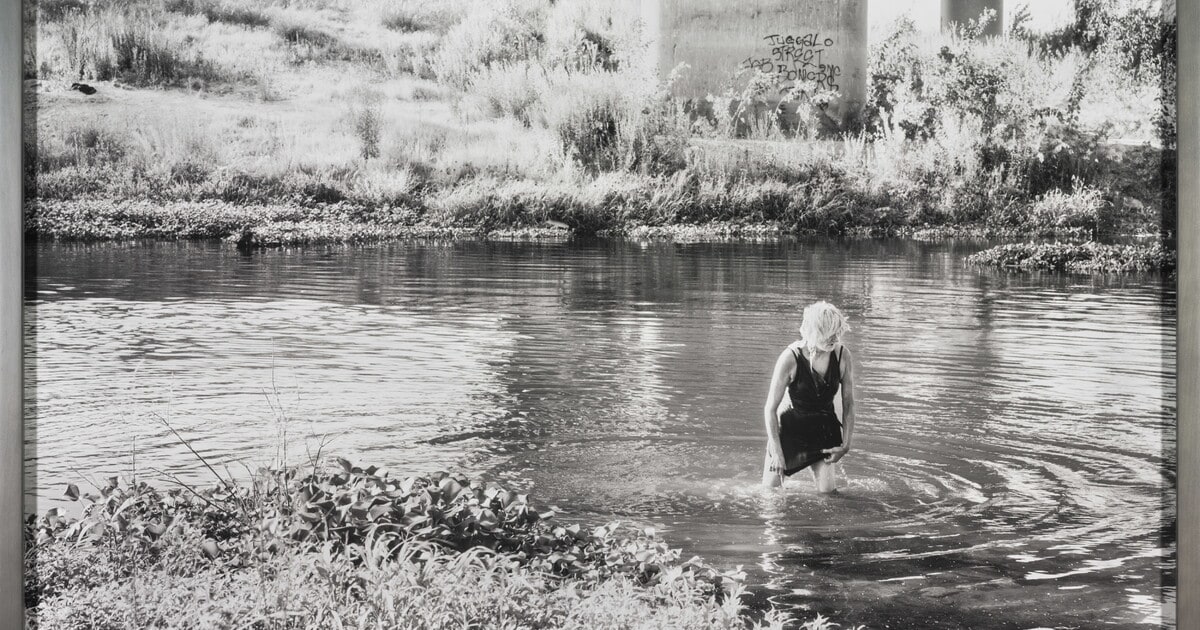 Deb Soaking Wet, Tuolumne River, Modesto, CA