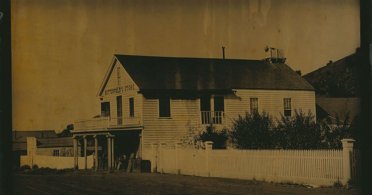 [Butterfield's Dry Goods Store on Main Street, Jamestown, California]
