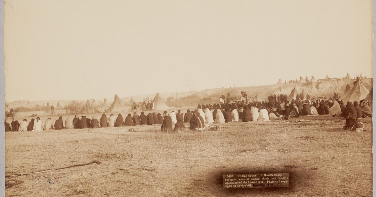 Indian Council in Hostile Camp