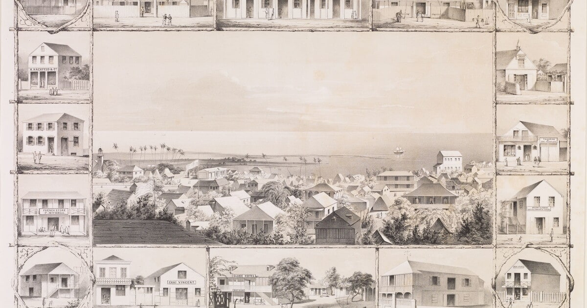 No. 3. View of Honolulu from the Catholic Church.