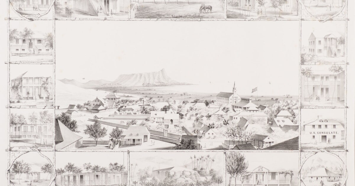 No. 2. View of Honolulu from the Catholic Church.