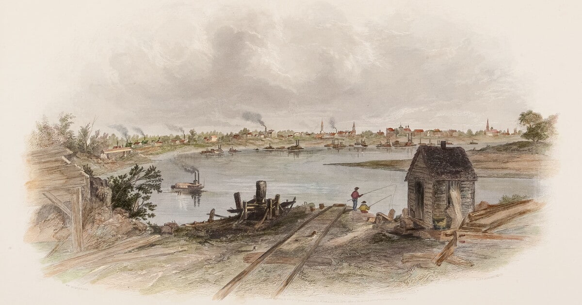 Evansville, on the Ohio.
