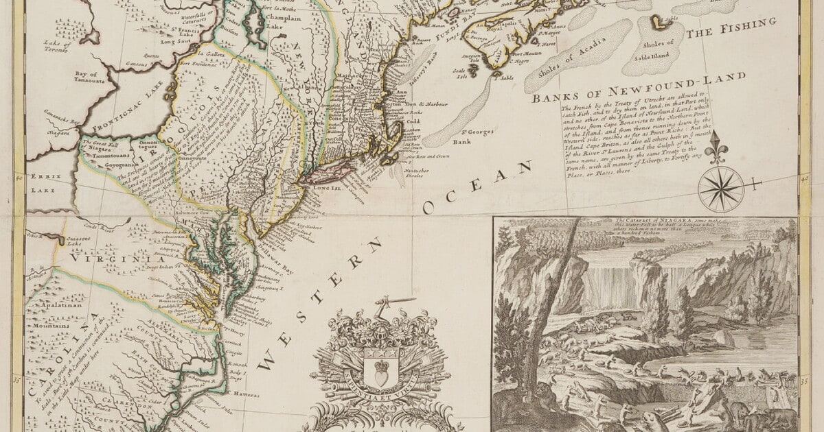 A New and Exact Map of the Dominions of The King of Great Britain on Ye Continent of North America.