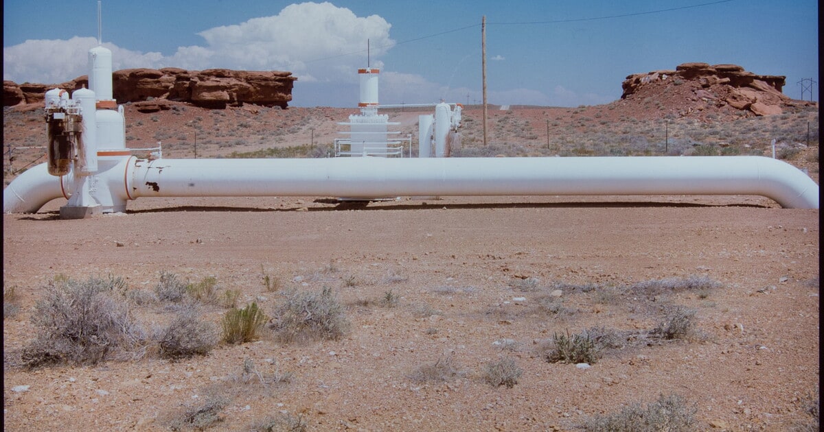 Natural Gas Refinery on Navajo Land near Leupp, Arizona, 1986