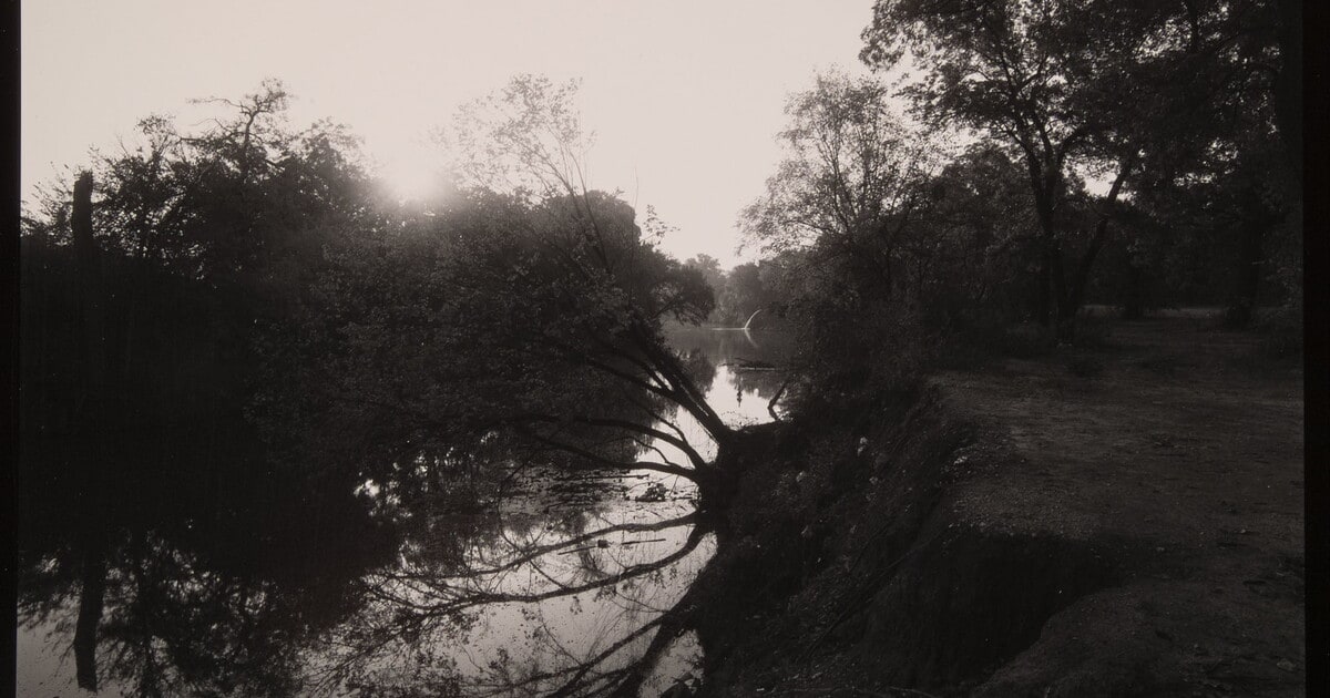 Trinity River, West Fork, Across from Rockwood Park, Fort Worth, Texas, October 23, 1992