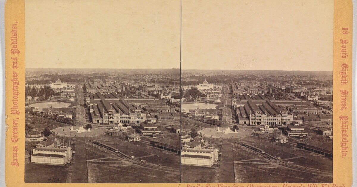 Bird's-Eye View from Observatory, George's Hill, Fairmount Park