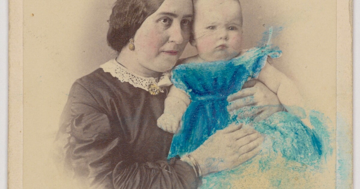 [Portrait of a woman and baby]