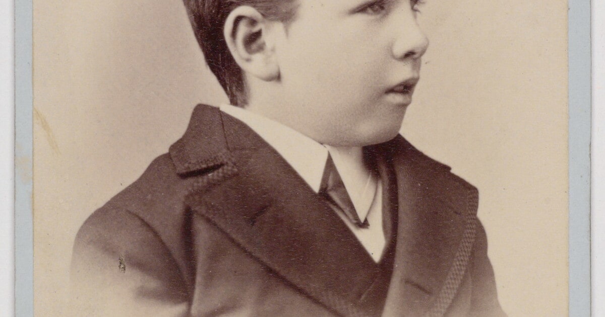 [Profile of young boy]