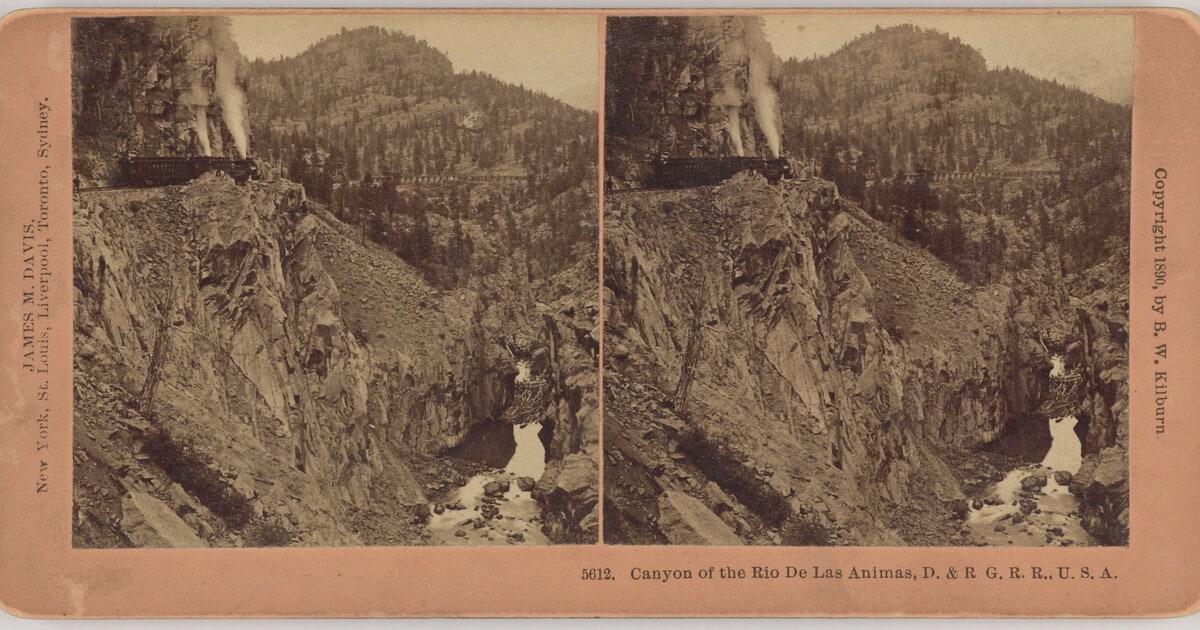 Canyon of the Rio de las Animas, D. & R.G.R.R., U.S.A.