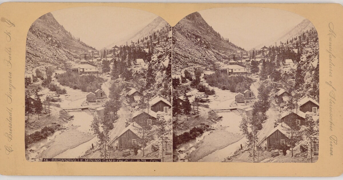Brownsville Mining Camp on C.C.R.R. Col