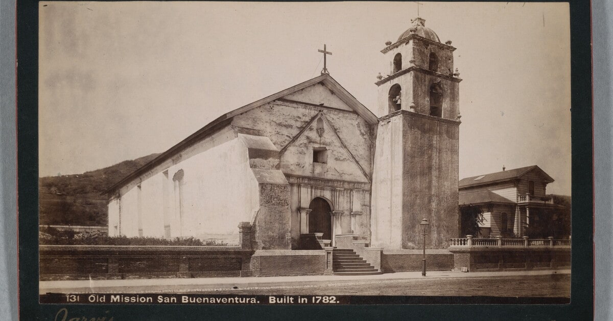 Old Mission San Buenaventura. Built in 1782.