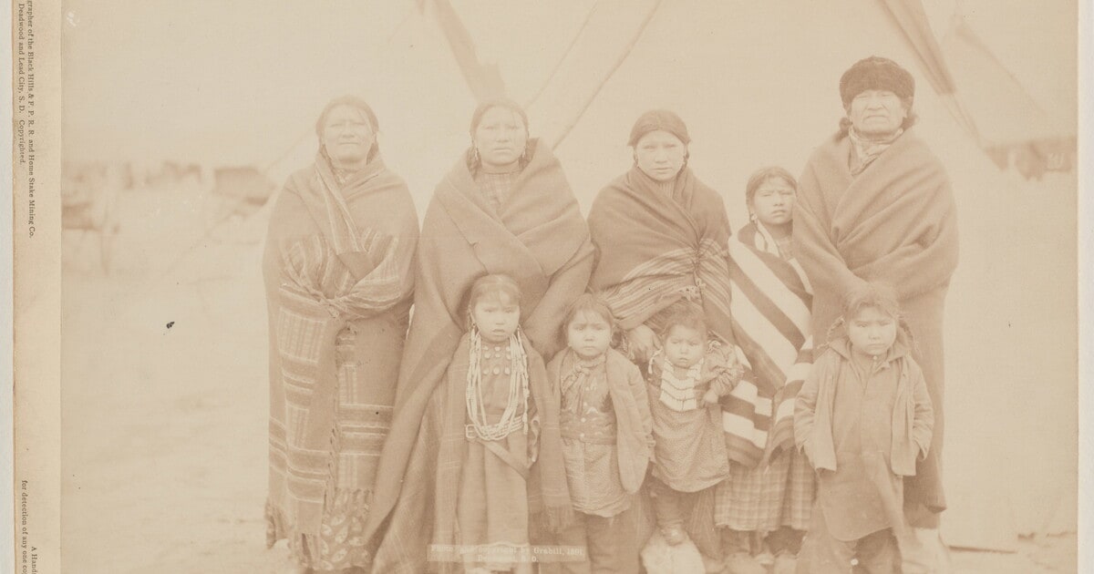 "Crow Dog" and Family at Home