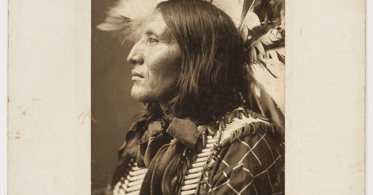 [Chief Lone Bear, from: Cummins Indian Congress and Life on the Plains]