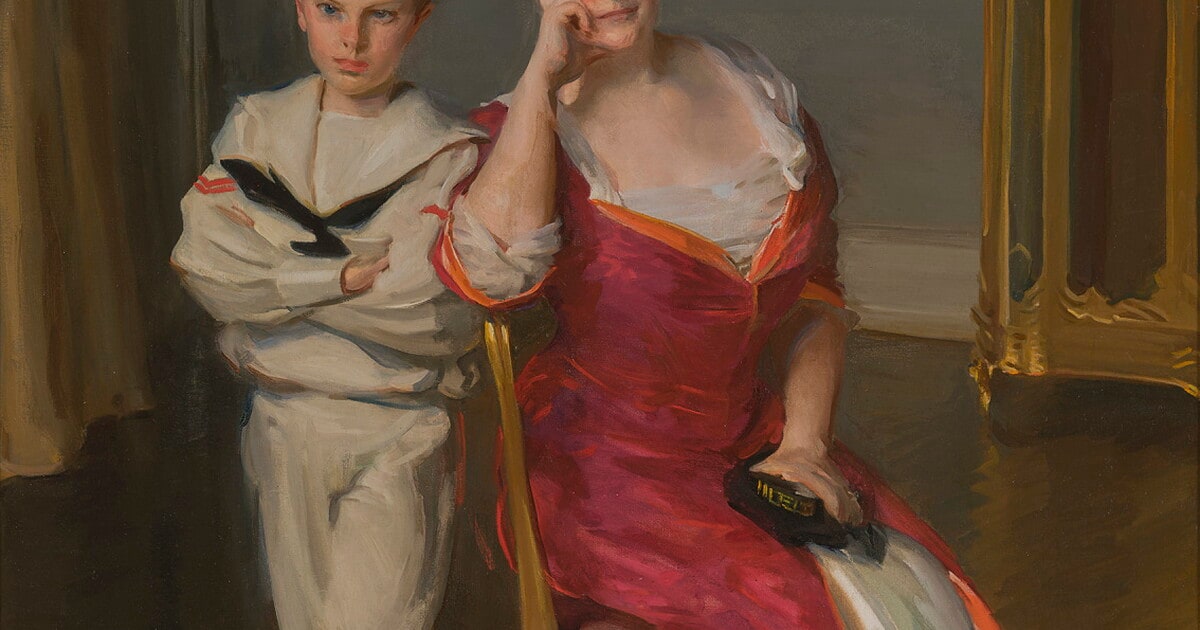 Mrs. John Frederick Lewis and Her Son, John Frederick Lewis, Jr.