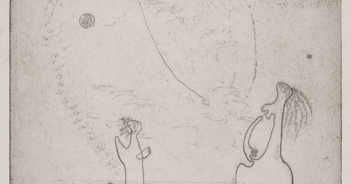 Mother and Child Watching Constellations