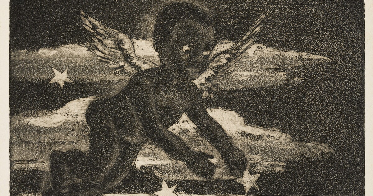 [Angel reaching for star]