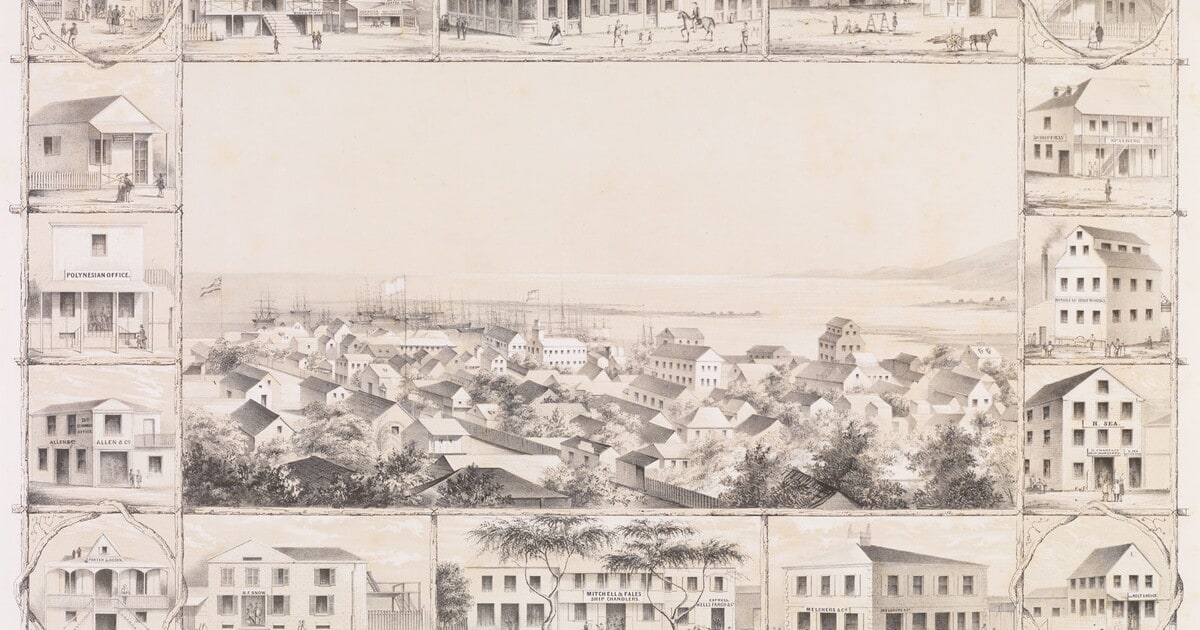 No. 4. View of Honolulu from the Catholic Church.