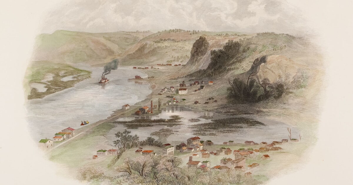 The Upper Mississippi. Near Lansing, Iowa.