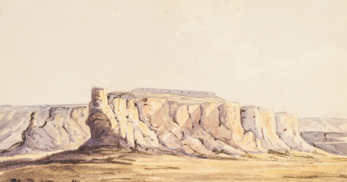 Rock and Pueblo of Acoma, N. M., 1851