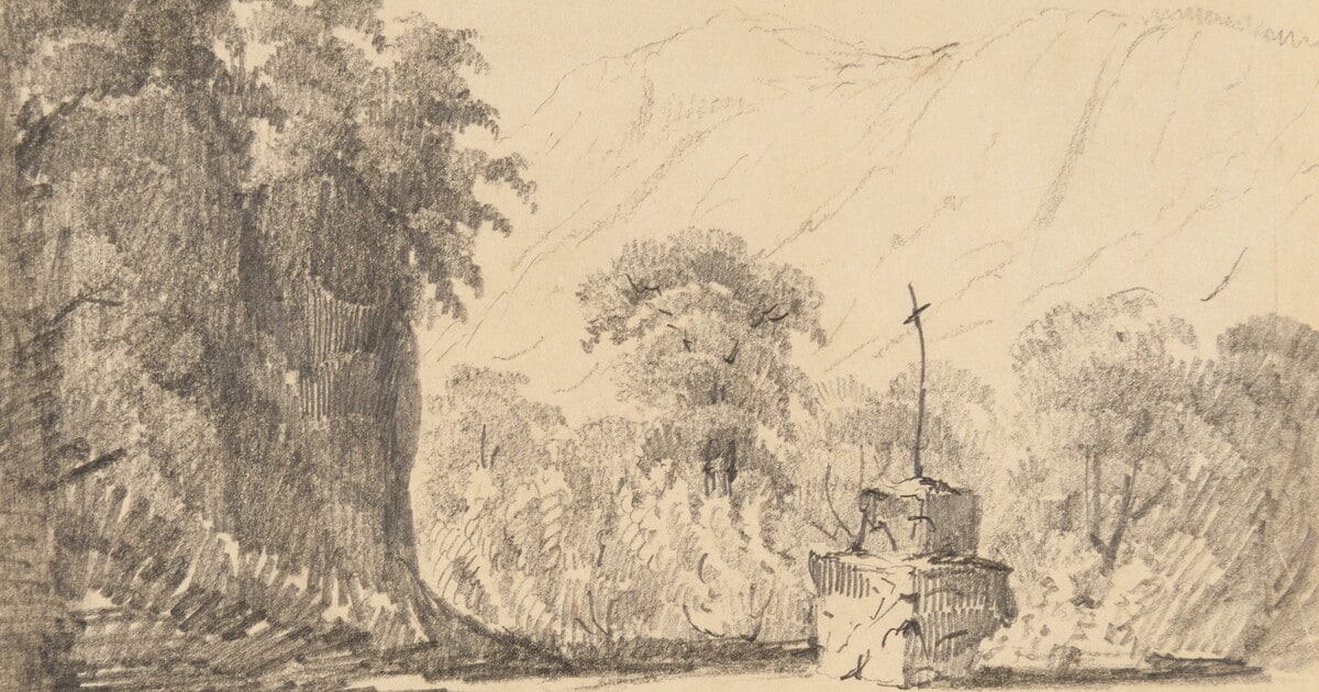 "La Cruz del Muerto," Foot of Taos Mountain, N. M., 1849