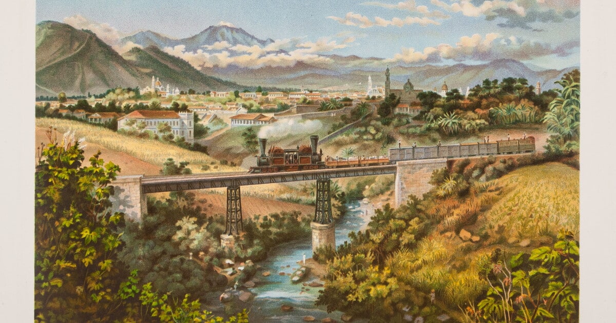 Orizaba (desde el puente de Paso del Toro.)