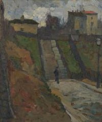 View of Rue du Mont-Cenis, Montmartre