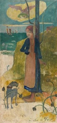 Breton Girl Spinning