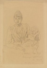 Portrait of Jo van Gogh-Bonger and Her Son Vincent Willem van Gogh