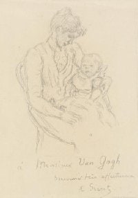 Portrait of Jo van Gogh-Bonger and Her Son Vincent Willem van Gogh