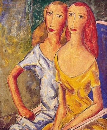 (from a series called) Two Sisters Paintings