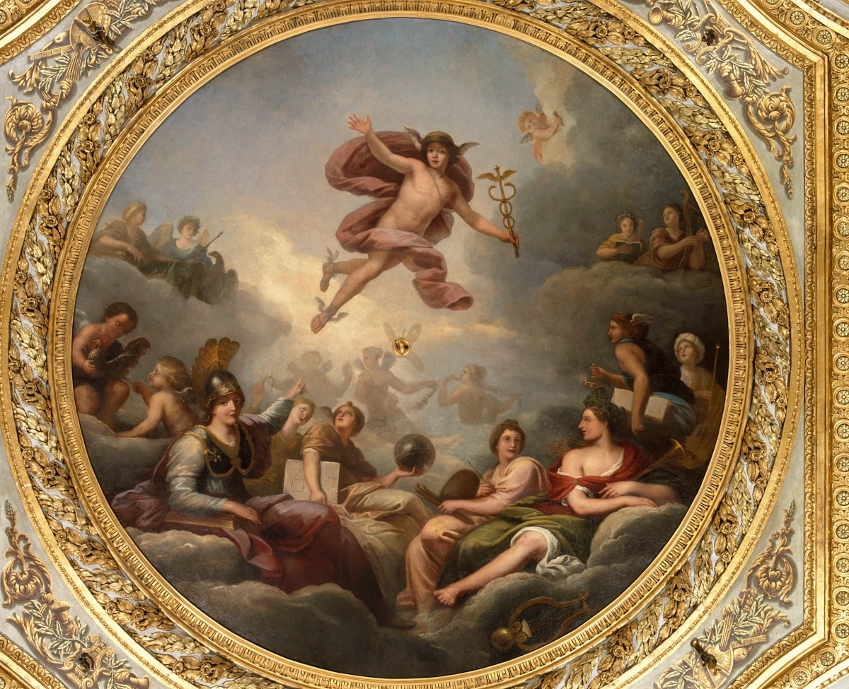 Mercury casting his influence over the arts and sciences