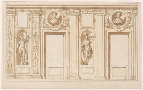 Preliminary design for the gallery of the Palazzo Ruspoli, Rome