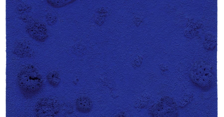 <em>Untitled Blue Sponge Relief (RE 21)</em>