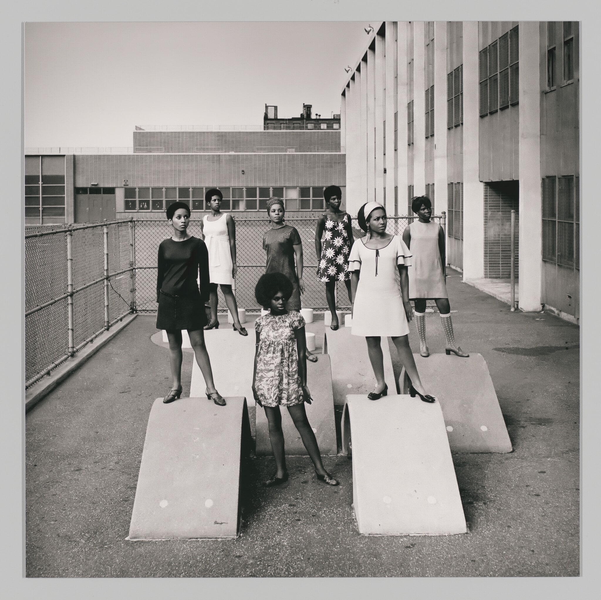 Untitled (Photo shoot at a school for one of the many modeling groups who had begun to embrace natural hairstyles in the 1960s)