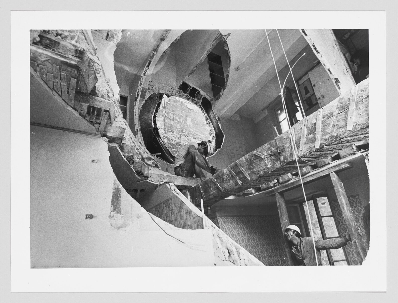 Conical Intersect 5 (Documentation of the action "Conical Intersect" made in 1975 in Paris, France)
