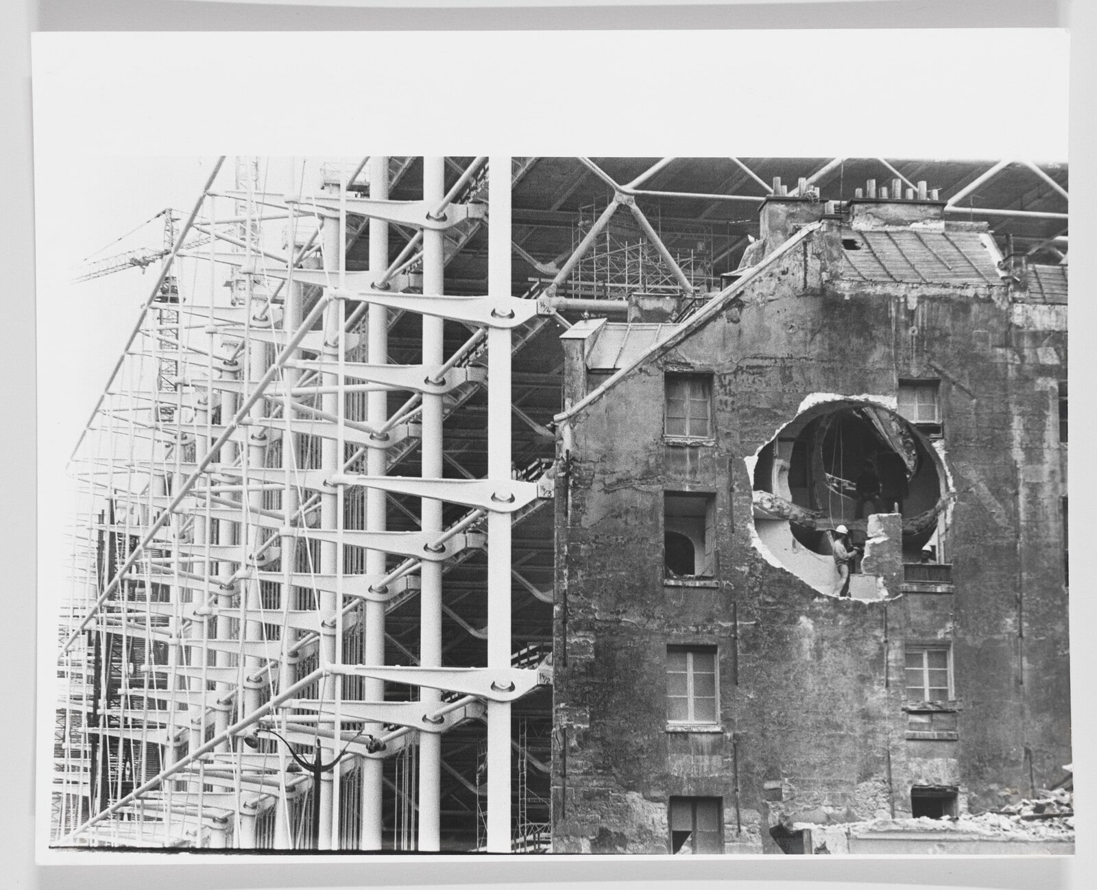Conical Intersect 4 (Documentation of the action "Conical Intersect" made in 1975 in Paris, France)