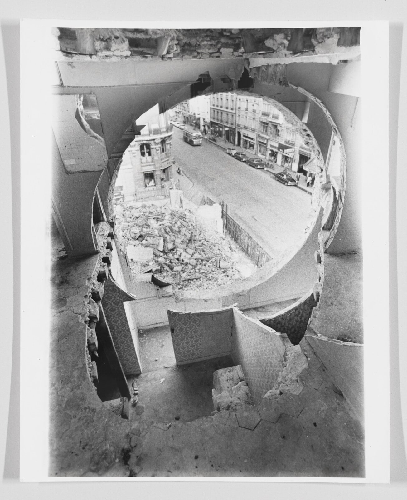 Conical Intersect 3 (Documentation of the action "Conical Intersect" made in 1975 in Paris, France)